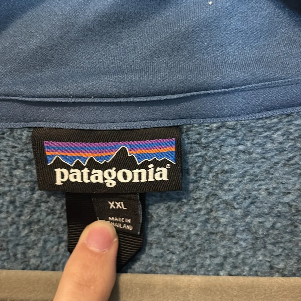 Patagonia Blue Zip Up Sweater for Men - Picture 5 of 6